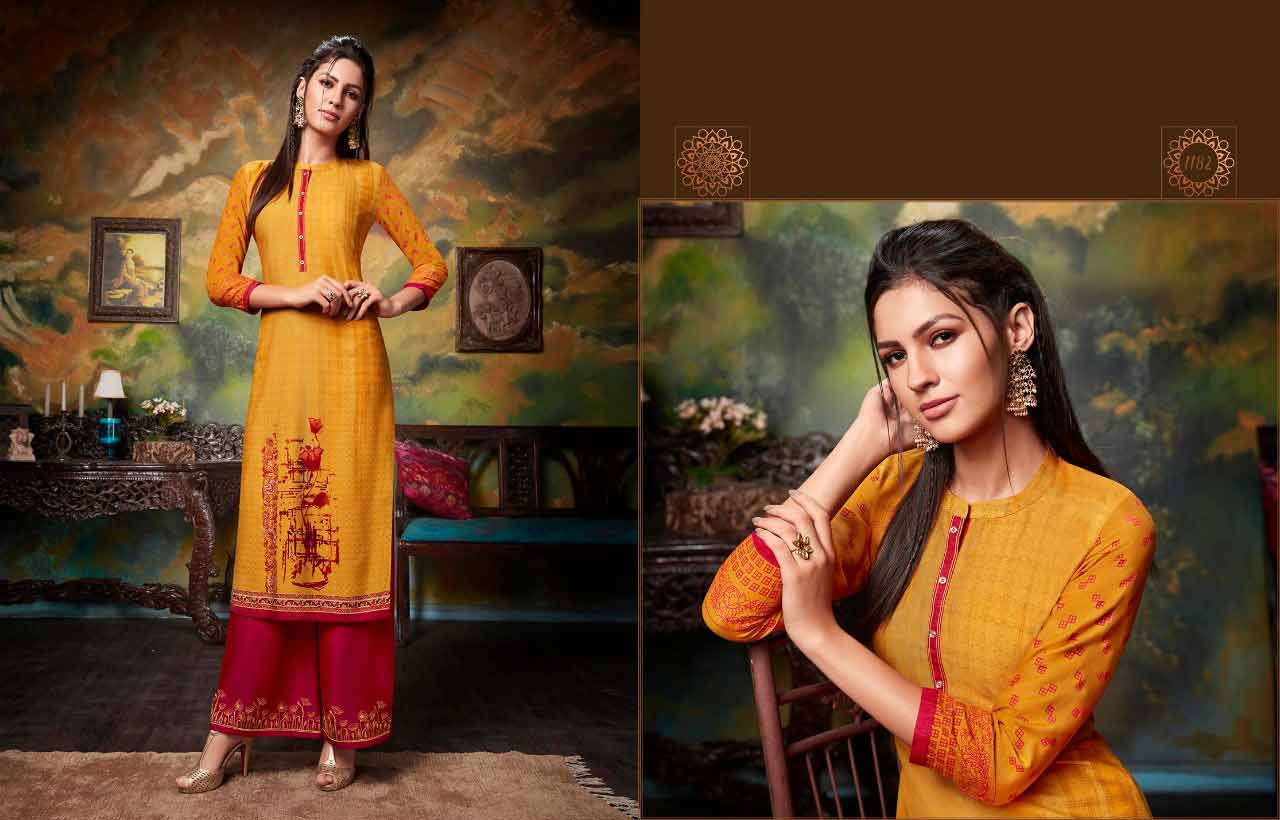 Kajree Fashion Chambor Vol 6 Kurti With Palazzo Catalog Kajree Fashion Chambor Vol 6 Kurti With Palazzo Catalog